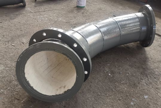 贴片耐磨陶瓷管道弯头用于什么工况？