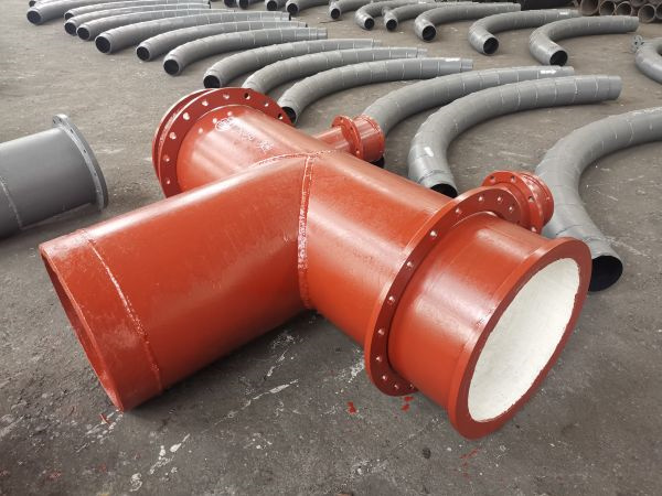 DN400矿浆尾矿运送陶瓷管